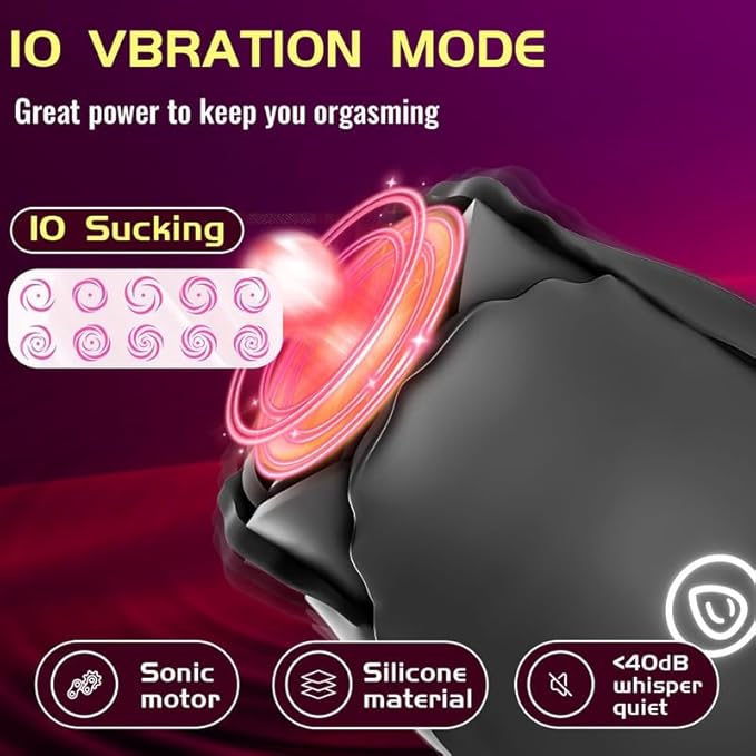 2026 Newly Portable Vibrating Massager -Clitioral Sucker Relaxes Muscles Viboators Toy 10 Modes Couples - for Body and Back Foot Silent Personal for Sports Massage Adult Tools Relaxation XJH-Black51