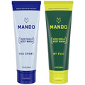 Mando Odor Shield Body Wash - Pro Sport and Mt Fuji Scents - 24 Hour Control Removes Odor Better than Soap | SLS and Paraben Free Skin Safe