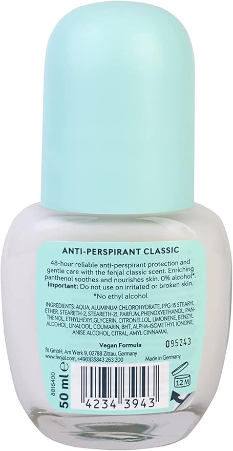 KHALI Organic Care Fenjal Crème Deodorant Roll-On 50ml (Pack of 2)