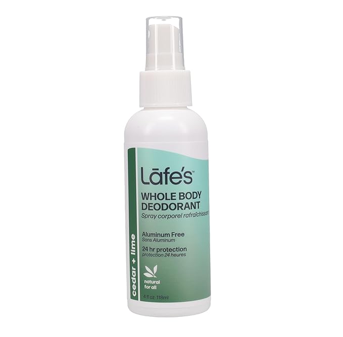 Lafe's Natural Deodorant | 5 Pack - 4 Ounce Whole Body Non-Aerosol Deodorant Spray - Fragrance Sampler Pack | Aluminum Paraben &amp Baking Soda Free (4 Ounce - Pack of 5)