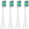 4 PCS Electric Toothbrush Replacement Head Tooth Brush HeadsCompatible for HX3/6/9 Series(BL552)