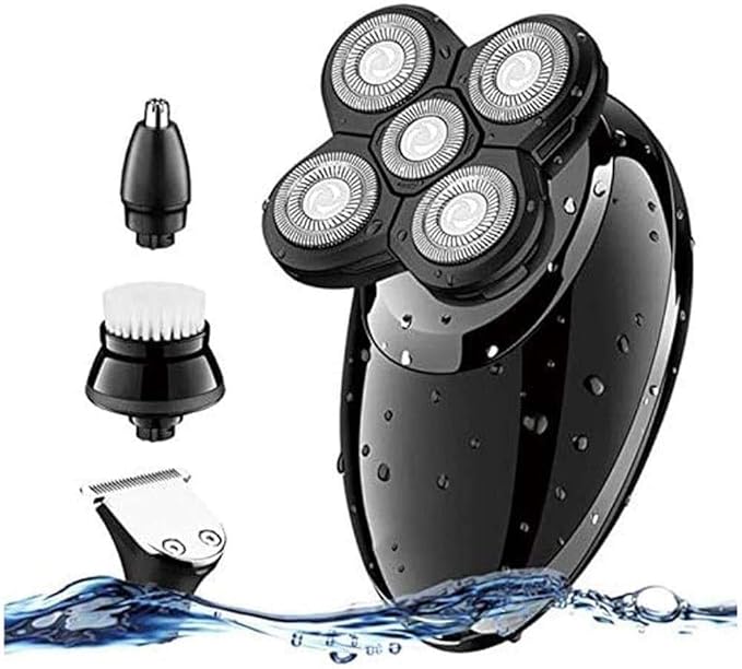 Electric Shavers for Men 4 in1 Mens Electric RazorDry Wet Waterproof Man Rotary ShaverPortable Facial Cordless Shaver Travel USB Rechargeable for Face Shaving Husband Dad