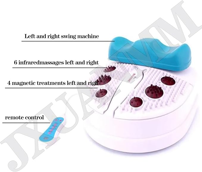 Fitness Blood Chi Machine Foot Leg Massager Passive Aerobic Exerciser for Vitality Swing Shaking Exercise with Wire Control 10 Gear Speed Adjustable