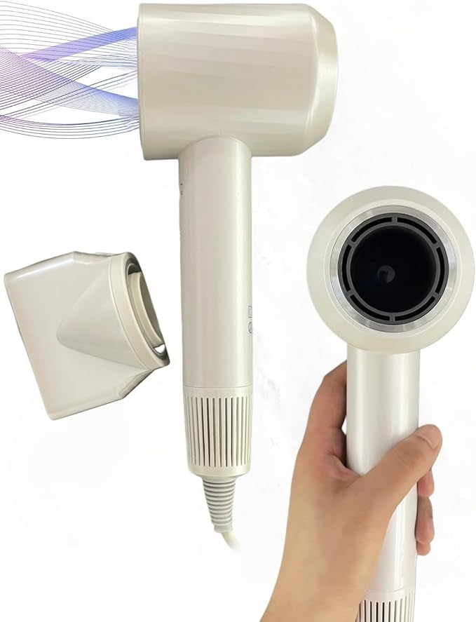 KAV Professional Ionic Hair Dryer – Lightweight Blow Dryer with Fast Drying Frizz Control &amp Cool Shot – Salon Hair Dryer for Women &amp Men Travel-Friendly Styling Tool with Concentrator