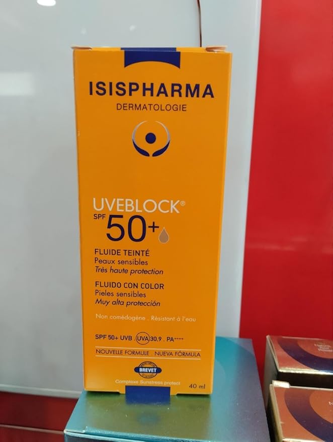 ISIS PHARMA UVEBLOCK SPF 50+ TINT LIGHT FLUID CREAM 40ml AWARD WINNING