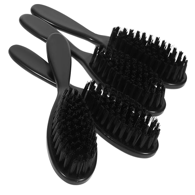 FOMIYES 12pcs Beard Sweep Brush Bristle Grooming Tool for Men for Beard Care and Hair Cleaning Compact Design for Travel Use