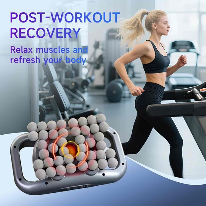 16-Head Massage Gun Set Deep Tissue Percussion Massager Electric Muscle Massager with 9 Adjustable Speeds Portable for Home Gym Office Travel (Gray 42-Head)