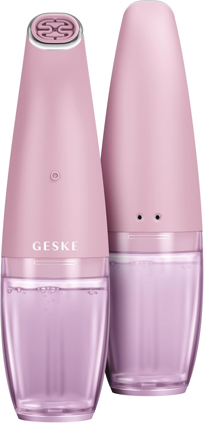 GESKE SmartAppGuided™ Aqua-Stream Face Cleanser | 8 in 1 | Deep Pore Cleansing | Impurities Prevention | Blackhead Extraction | Reduce Red &amp Dry Skin | Use with Our Aqua-Stream Solution