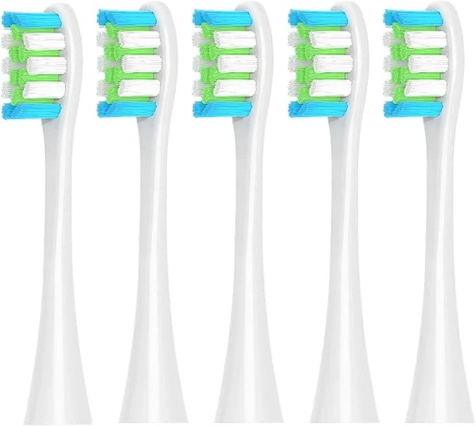 5pcs Replacement Brush HeadsCompatible for Toothbrush Heads for Oclean X Pro Digital X Lite X10 X Ultra Air2 F1(5 White)