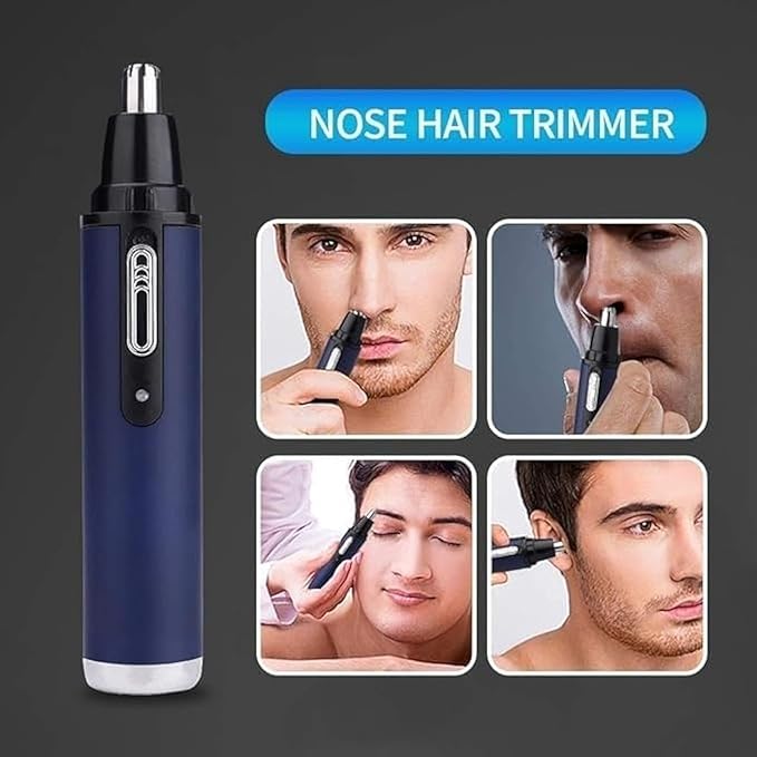 Ear and Nose Hair Trimmer Clipper for Men Women USB Rechargeable Professional Electric Nose Hair Trimmer with Waterproof Head Double-Edge Stainless Steel Blade