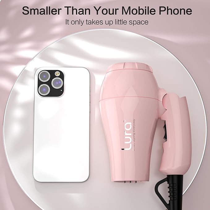 Travel Hair Dryer and Dual Voltage Hair Dryer Brush