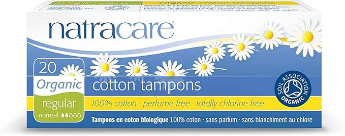 Natrcare Tampons Non-Applicator Regular 20 Ct Set of 4