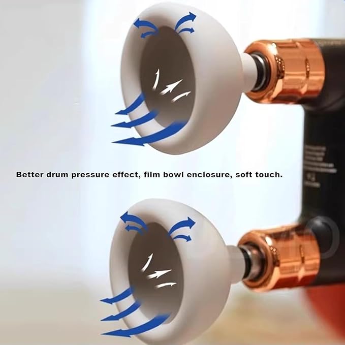 Electric Palm Chest Percussion Cup Dual Head Electric Patting Phlegm Remover Chest Percussion Massager for Mucus Relief Cup Style Vibration Physical Therapy for Back Body.
