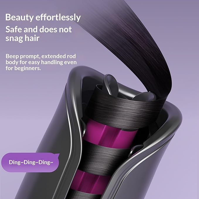 Automatic Rotating Curling Four Temperature Levels 32 mm Rotating Curling Wand for Hair Styling