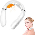 Intelligent Portable Neck Massager with Heat for Pain Relief Cordless Pulse Neck Massager with Voice Broadcast &amp 6 Modes 16 Levels Intensity Massage for Office Home Outdoor Use