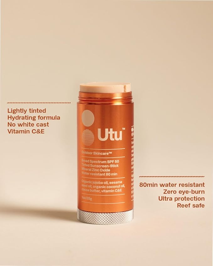 UTU - Outdoor Essentials Kit | SPF30 Daily Moisturizing Face Sunscreen (75 mL) + SPF50 Stick Sunscreen (28g) | Broad Spectrum Skin Protection