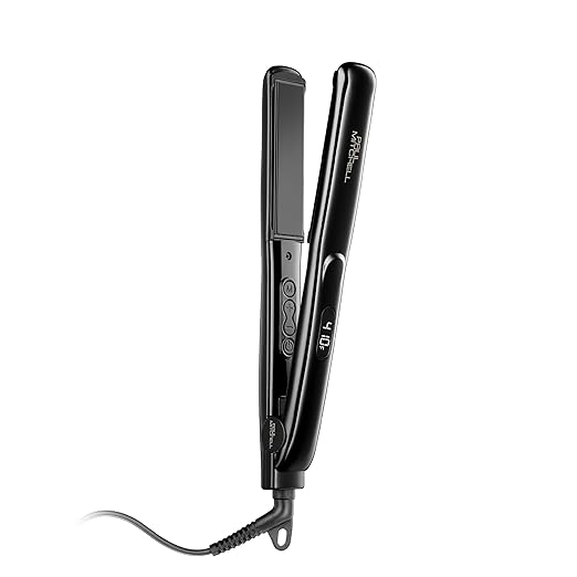 Paul Mitchell Style+ 1 Ceramic Flat Iron Adjustable Heat Settings for Straightening + Curling