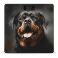 Digital Bathroom Scale for Body Weight Scale with Bright LCD Display High Accuracy Step-On Technology Auto On/Off Cool Rottweiler Dog Art Digital Scales 400 Lbs /180kg