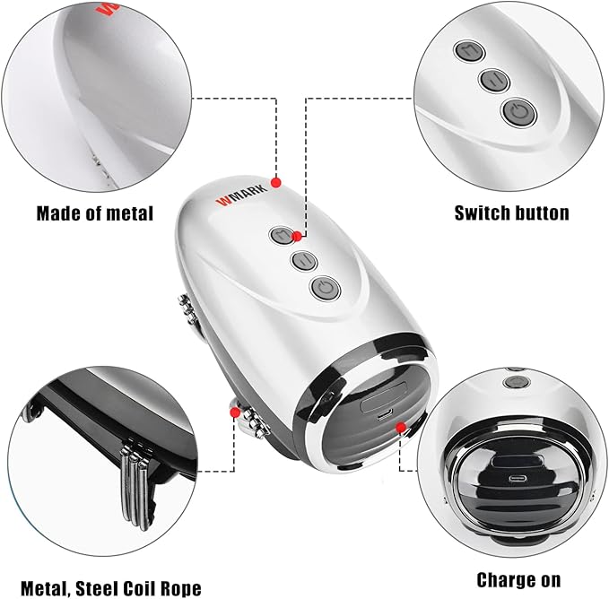 Professional Haircut Massager/Cordless Handheld Massager Vibration Neck/Legs/Hands/face Massager 2 Massage nodes 2600AMH (Silver)