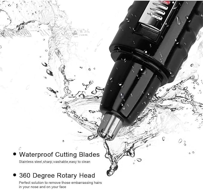 zhanghong Ear and Nose Hair Trimmer for Men and Women Nose Trimmer Painless Eyebrow Facial Ear Hair Trimmer Clipper Ear and Nose Hair TrimmerStainless Waterproof