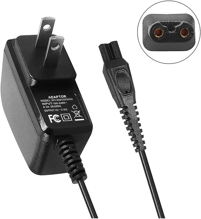 Shaver Charger CordCompatible for PhilipsHq8505 Replacement Fit 7000 5000 3000 Series Electric Shaver US Plug.