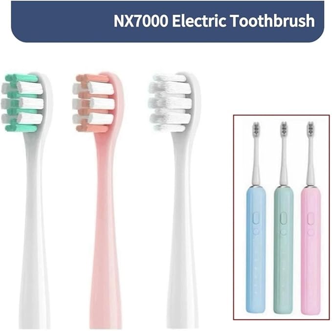 Replacement Toothbrush Head for NX7000 Electric Soft16pcs(16PINK)