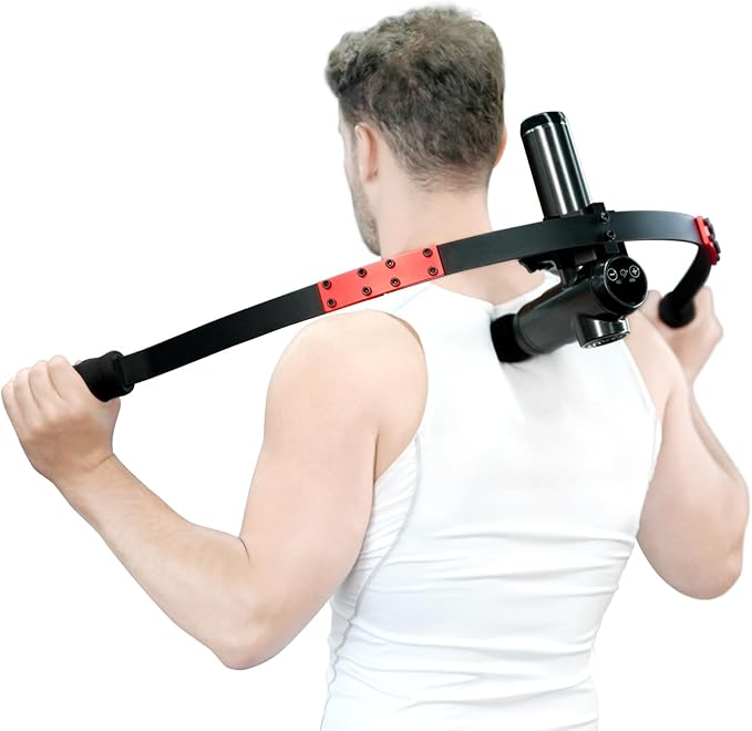 Upgrade Massage Gun Holder Percussive Massage Gun Mount for Back Compatible with Most Massage Guns Design for Hard to Reach Areas