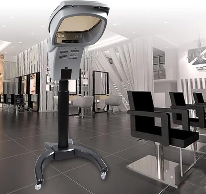 Standing Hair SteamerSpa Hair Care Hair Dye Ultrasonic Ozone Hair Steamer Oil Treatment Machine (Black)