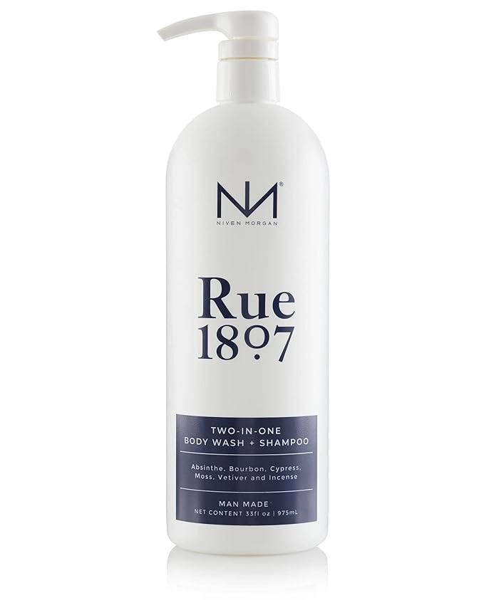 Niven Morgan Rue 1807 Two-In-One Body Wash and Shampoo 33 Fluid Ounces