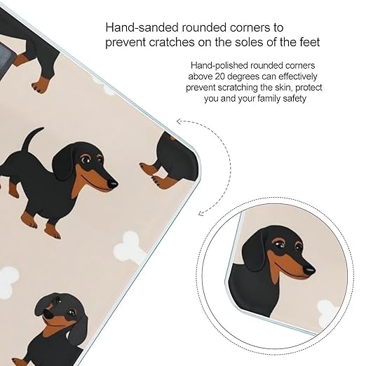 Men's Smart Scale for Body Weight Digital Bathroom Weighing Scale Automatic Switch Energy Saving Scale Wiener Dog Doxie Dachshund Weiner Dog Pet Dogs