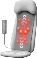 COMFIER Shiatsu Back Massager with Heat Deep Tissue Kneading Chair Massager with Vibration 2D/3D Shiatsu Massage Seat Cushion Full Back Massage Chair Pad