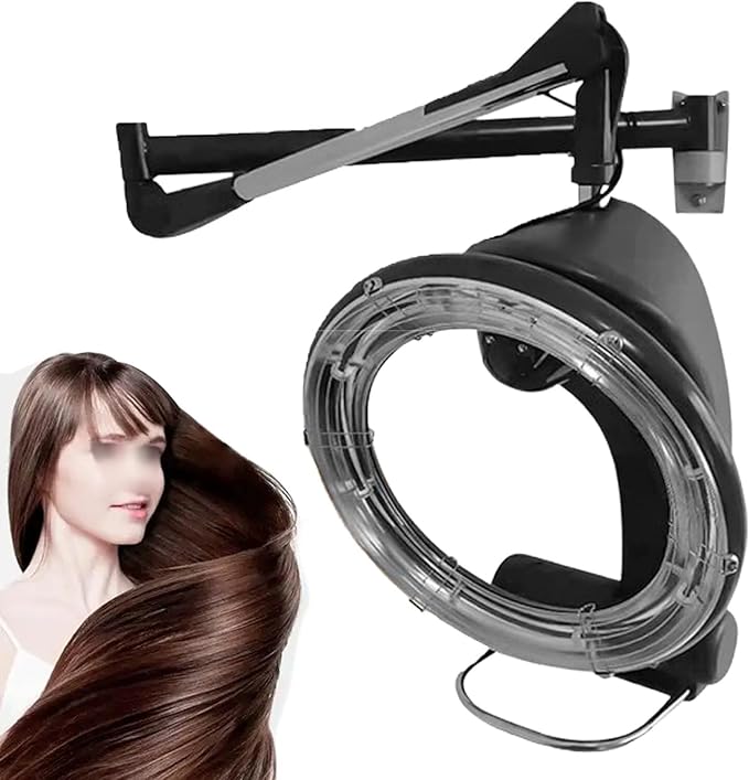 Hair Perm Color Accelerator Processor Professional Salon Hair Dryer Orbiting Hair Dryer Temperature Height Adjustable for Color Processor Salon SPA Home Hair Care(Hanging)