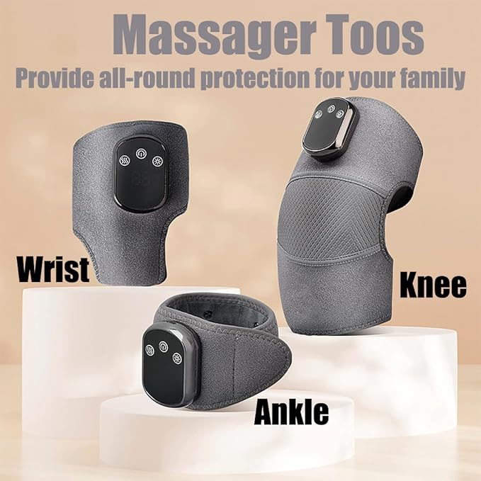 GDSAFS Foot Massager Cordless Naxir Foot Revive Massager Heated Feet &amp Relief Device 3 Vibration Grade &amp 5 Heat Grade 104/113/122/131/140℉ for Achilles Tendinitis &amp Plantar Fasciitis (