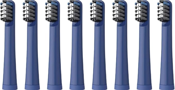 Compatible for Realme N1 N2 RTX2103 SN301 Electric Toothbrush Replacement Heads Soft Bristle Nozzles4/8/16pcs(8PCS Blue)