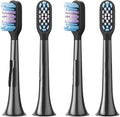 Compatible for T501/T501C Toothbrush Head Full Effect Clean Caring Replace Teeth Heads 2/4 PCS(4pcs Black)
