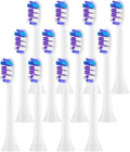 12pcs Replacement Toothbrush HeadsCompatible for Sonicare Soft Brush Head 4100 6500 6100 7500(12PCS Purple)
