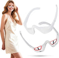 Red Light &amp Microcurrent Eye Massager – 3D Contour Under-Eye Device for Dark Circles Puffiness Fine Lines &amp Wrinkles – Rechargeable Anti-Aging Eye Therapy Glasses
