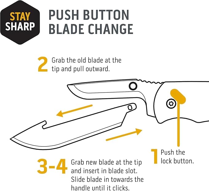 OUTDOOR EDGE Razor VX4 – 3 Replaceable Blade Folding Knife – Black Tanto Blade – Black G10 Over Green Handle – Reversible Clip – EDC Outdoor &amp Survival