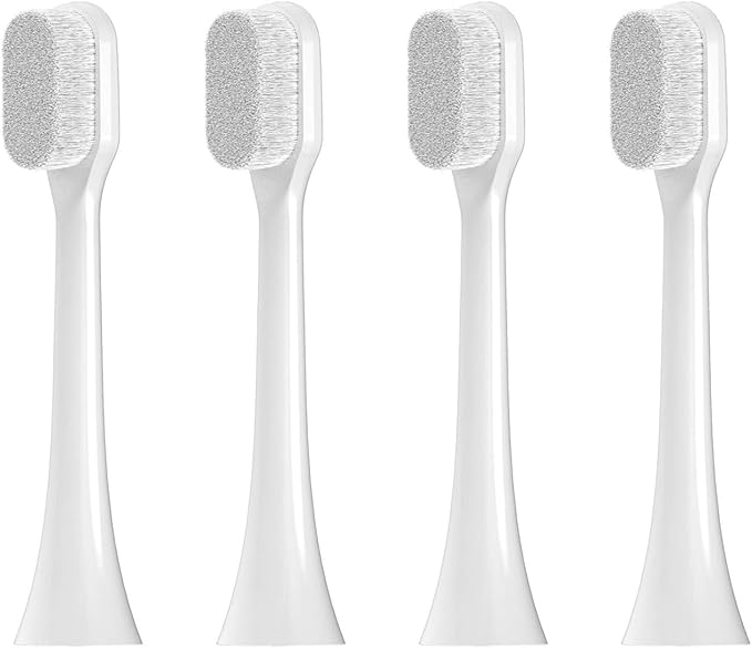 Electric Toothbrush Replacement Heads Compatible with Philips Sonicare Ultra Soft Nano Bristles Brush Compatible for Sensitive Care(4 Pcs)