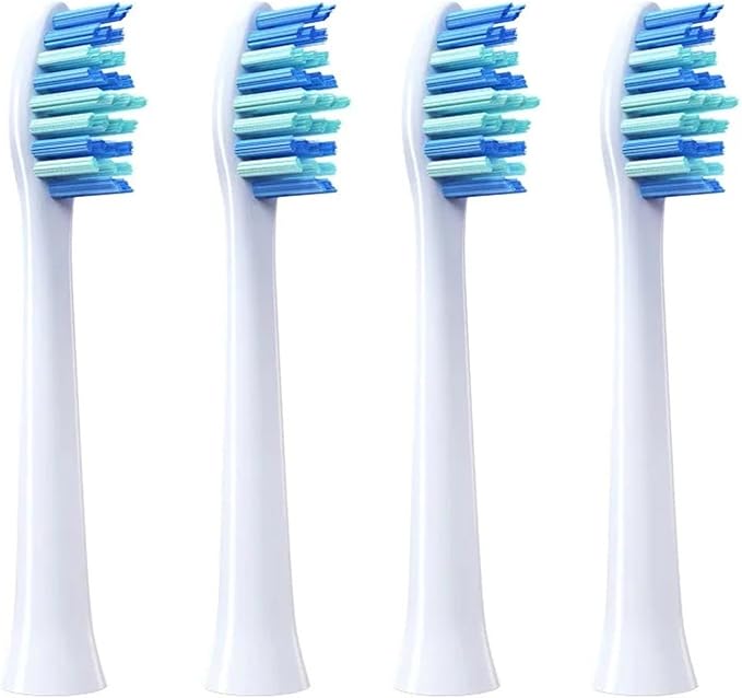 4Pcs/Set Clean Brush Heads Dental Replace Smart Head Replacement for All Huawei/Libod/HiLink Electric Tooth(4pcs(Black))