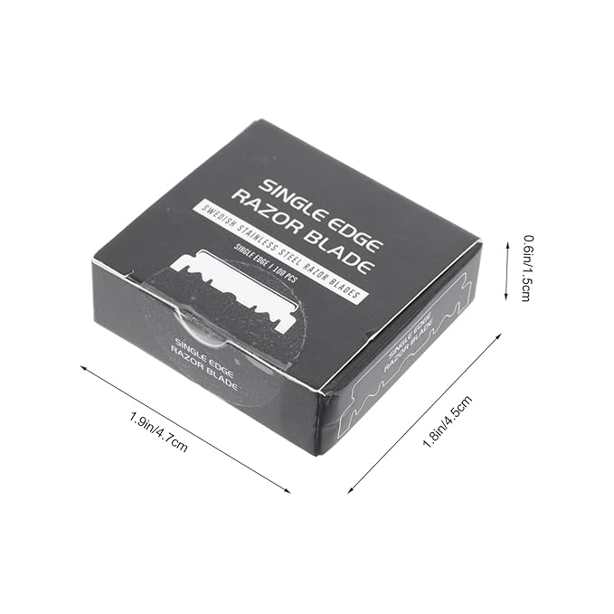 GALPADA 400pcs Single Face Old Folding Barbershop Cutter for Household Shaving and Grooming Needs
