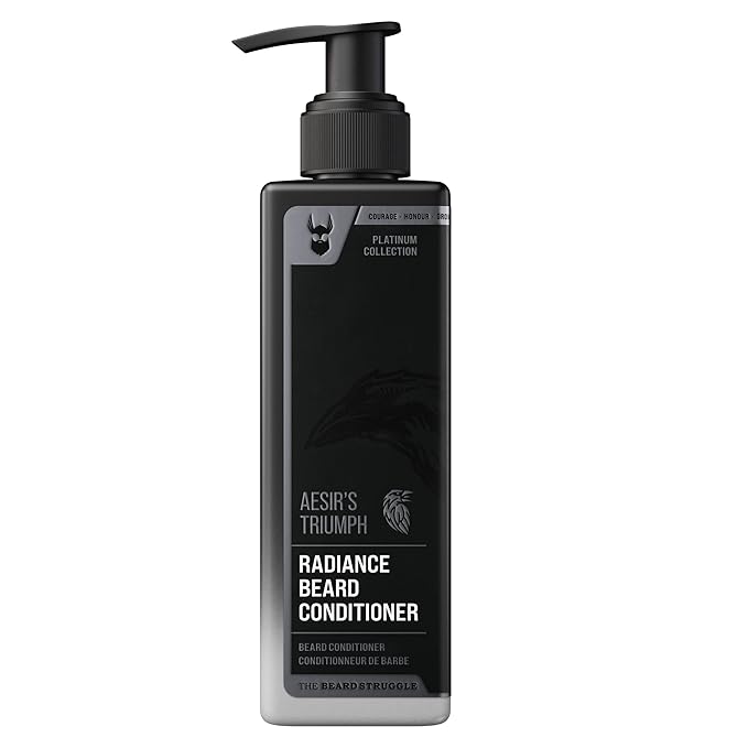 The Beard Struggle - Marksman's Beard Conditioner - Aesir's Triumph Platinum Collection - Nourish Softens &amp Strengthens Beard - Radiance Beard Conditioner for Men (8 Fl oz)