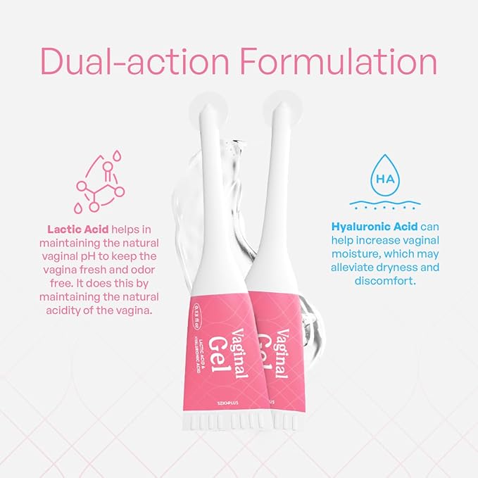 Szio+ Utiva Vaginal Gel - 7-Prefilled Applicators to Help Maintaining Natural Acidity &amp Increasing Vaginal Moisture to Alleviate Dryness &amp Discomfort