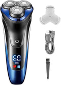 Head Shavers for Bald Men Wet Dry Electric Shaver for Men Rotary Beard Electric Razor Shaving Machine Grooming Kit Rechargeable LCD Display