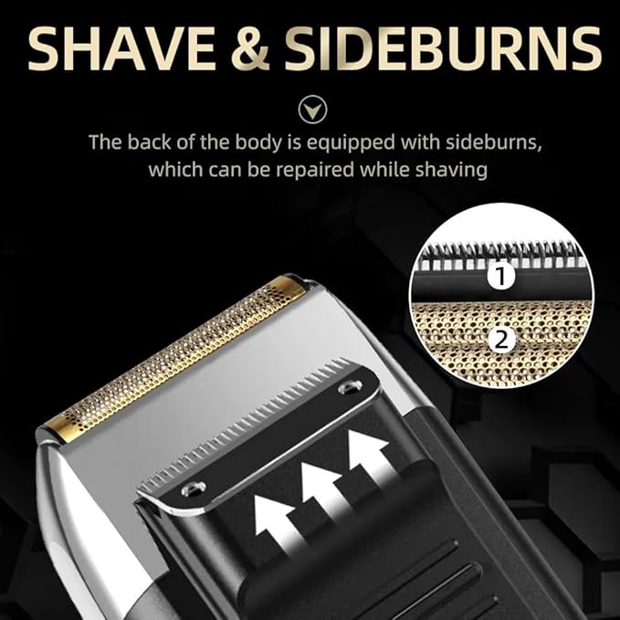 Electric Razors for Men Professional Rechargeable Hair Clipper Capable of USB Charging and Suitable for Shaving Bald Heads and Trimming Beards