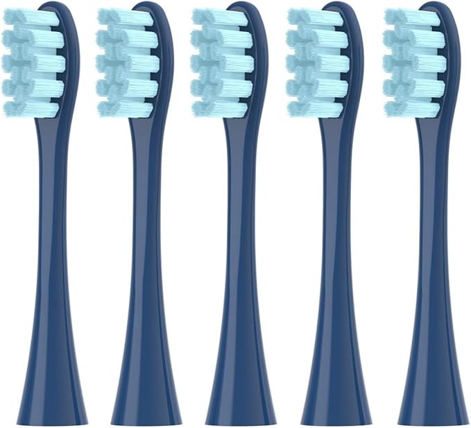 5pcs Replacement Brush HeadsCompatible for Toothbrush Heads for Oclean X Pro Digital X Lite X10 X Ultra Air2 F1(5 Blue)