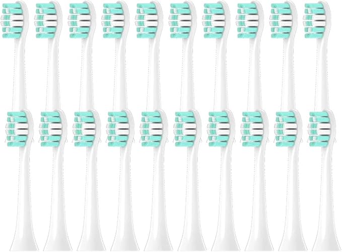 Compatible with Philips HX3120 3130 3216 Sonic Electric Vacuum Toothbrush Soft Bristle Heads(PHILIPS-20pcs)