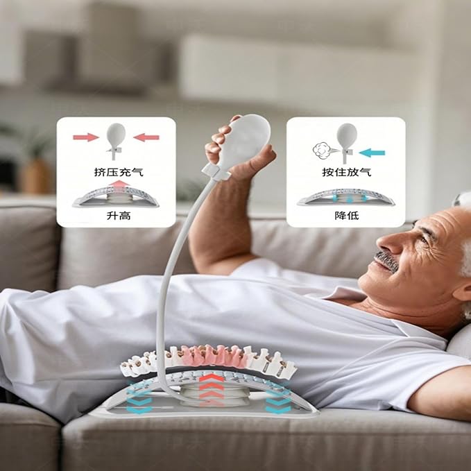 顶腰板自动腰椎器脊椎间盘突出锻炼器 Neck and Back Massager 腰部拉伸托举 HomeOffice Body Electric Massagers