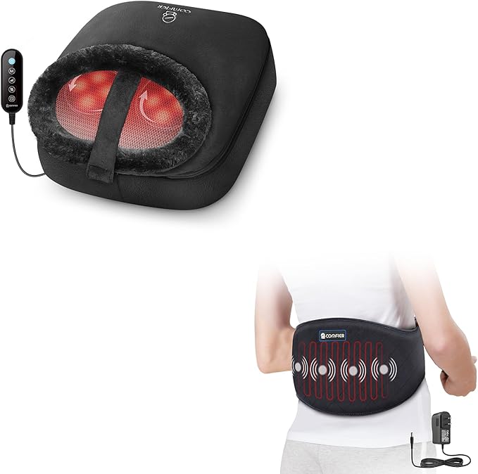 COMFIER Heating Pad &amp Foot Massager with Heat