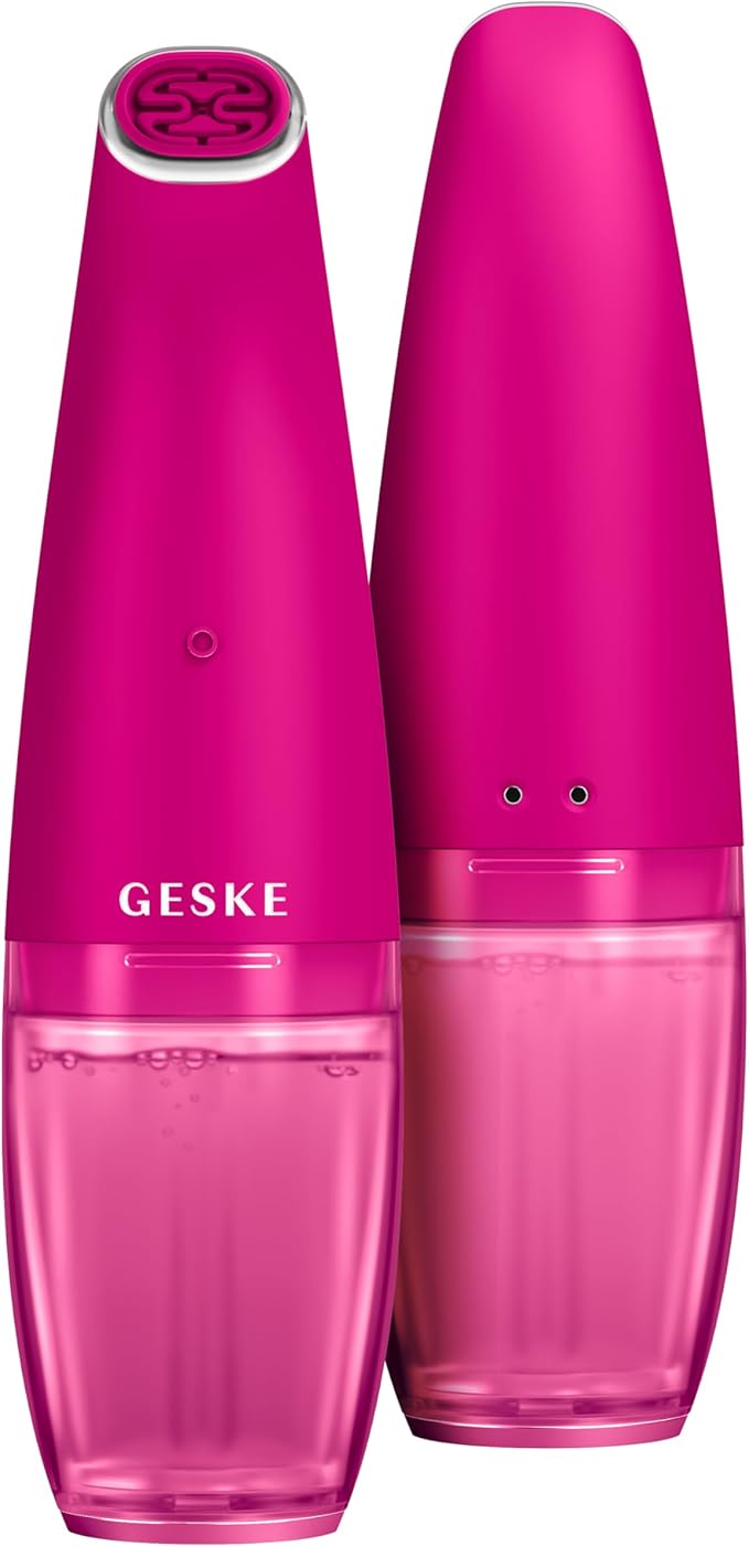 GESKE SmartAppGuided™ Aqua-Stream Face Cleanser | 8 in 1 | Deep Pore Cleansing | Impurities Prevention | Blackhead Extraction | Reduce Red &amp Dry Skin | Use with Our Aqua-Stream Solution